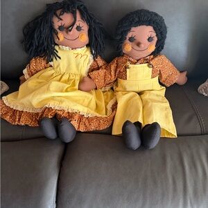 Vintage raggedy Ann dolls